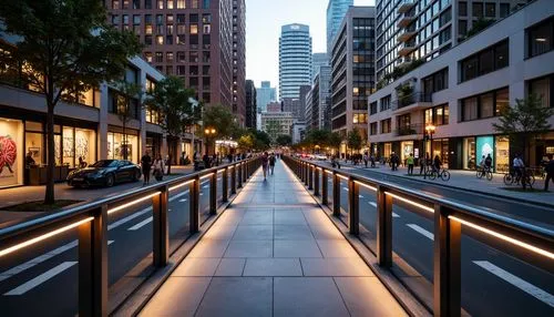 walkway,transbay,biopolis,pedestrianized,5th avenue,pedestrian zone,marunouchi,avenues,walkways,pedestrian lights,shopping street,walkability,light trails,light trail,new york streets,citylights,paulista,streetscape,paved square,tram road