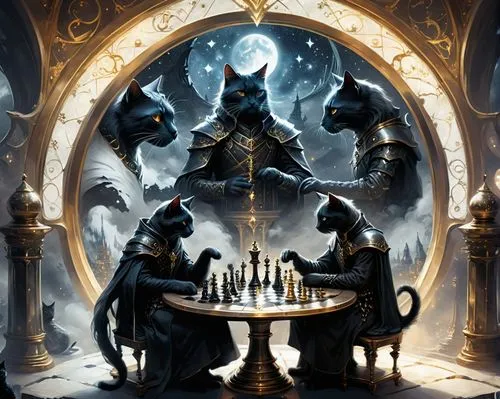 chess game,chess player,play chess,alchemists,spellcasters,chessmaster,chess,tentorium,sorcerous,vertical chess,orchestrion,icewind,pawns,candelabrum,game illustration,lacrimosa,fantasy art,fantasy picture,jarlaxle,chess icons,Conceptual Art,Fantasy,Fantasy 17