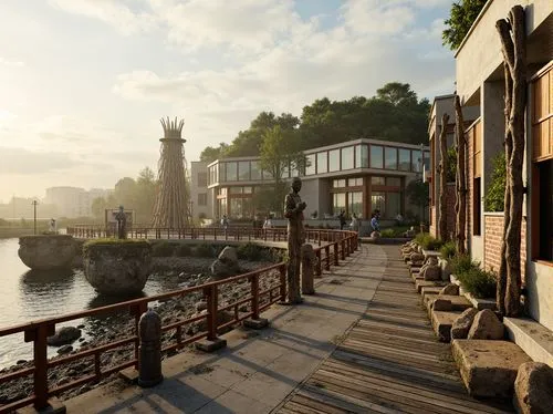 jiangyan,dujiangyan,cryengine,riverwood,jiangzhou,wuzhen,novigrad,waterfront,hangzhou,house by the water,danyang eight scenic,the waterfront,harborfront,yangling,riverside,bitan,dragon palace hotel,wooden bridge,dockside,waterside