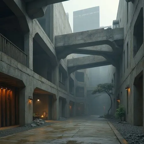 cryengine,underpasses,underpass,dishonored,deakins,overpass,render,theed,parkade,3d rendered,scampia,environments,alleyway,foggy,3d render,rendered,alley,hashima,mist,fabrik,Photography,General,Realistic