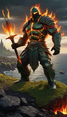 gudmundur,grimgor,svarog,blackrock,greenmarine,thranx,turiel,bardin,fire background,chakan,nosgoth,valdimir,aegon,kotal,xhaferi,zardran,iorwerth,hjorth,gaenor,sovran,Illustration,American Style,American Style 07