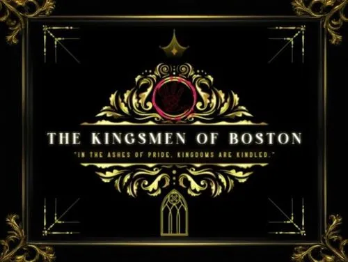 a po taken in the doorway of a store with the words, the kingsmen of boston,bancboston,cd cover,enthronement,masons,bostonian,kingson