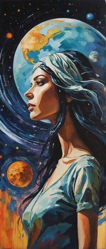 andromeda,mother earth,oil painting on canvas,la nascita di venere,virgo,aquarius,space art,star mother,oil on canvas,nebula,venus,heliosphere,blue moon rose,astral traveler,nebula 3,oil painting,celestial,cosmos,astronomical,cygnus,Conceptual Art,Oil color,Oil Color 08