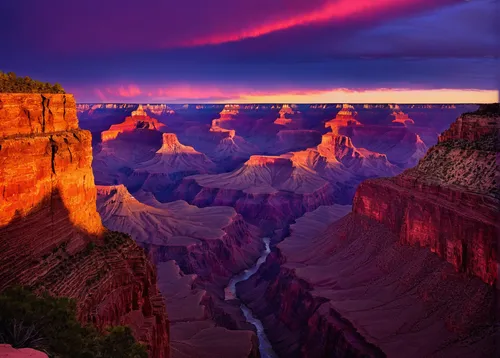 grand canyon,united states national park,fairyland canyon,canyon,purple landscape,landscapes beautiful,south rim,beautiful landscape,wonders of the world,mountain sunrise,amazing nature,horseshoe bend,splendid colors,landscape photography,geological phenomenon,pink dawn,majestic nature,natural landscape,natural phenomenon,national park,Illustration,Retro,Retro 16