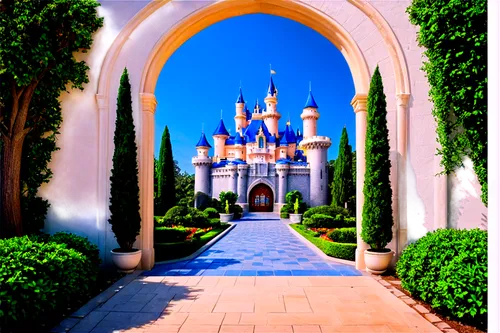 fairy tale castle,fantasyland,fairytale castle,disney castle,agrabah,sleeping beauty castle,disneyland park,archways,fairytale,the disneyland resort,cinderella's castle,gold castle,fairy tale,rivendell,magic castle,dubailand,disneyfied,entranceways,fairyland,disneyland,Conceptual Art,Sci-Fi,Sci-Fi 14