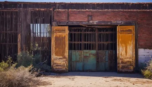 humberstone,pioneertown,goldfield,old door,iron door,shuttered,disused,outbuilding,doorways,doors,freight depot,tonopah,outworn,bannack,rusty door,outbuildings,steel door,coober,hinged doors,loading dock,Illustration,Realistic Fantasy,Realistic Fantasy 04