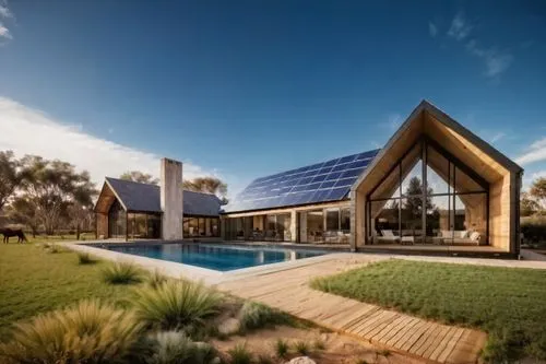 eco-construction,timber house,dunes house,landscape design sydney,smart home,energy efficiency,eco hotel,landscape designers sydney,solar panels,solar energy,grass roof,inverted cottage,smart house,modern architecture,folding roof,archidaily,solar power,solar cell base,mid century house,solar photovoltaic