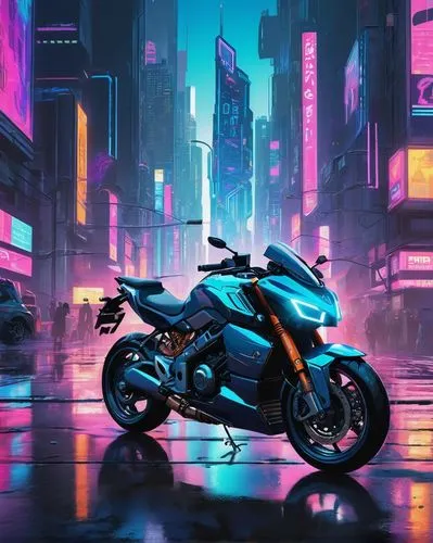 cyberpunk,motorbike,ktm,motorcycle,yamaha,electric scooter,futuristic,yamaha r1,honda z,motorcycles,cityscape,vapor,80's design,honda,futuristic landscape,urban,neon arrows,cyan,tokyo city,bike,Conceptual Art,Daily,Daily 21