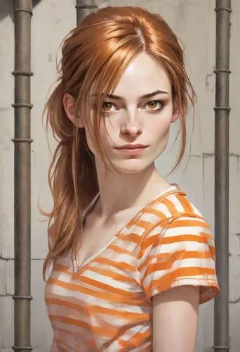 clary,clementine,vanessa (butterfly),portrait background,orange,cinnamon girl,lilian gish - female,nora,nami,librarian,young woman,game illustration,fantasy portrait,orange color,world digital painting,girl portrait,lara,murcott orange,redheads,rust-orange,Digital Art,Character Design