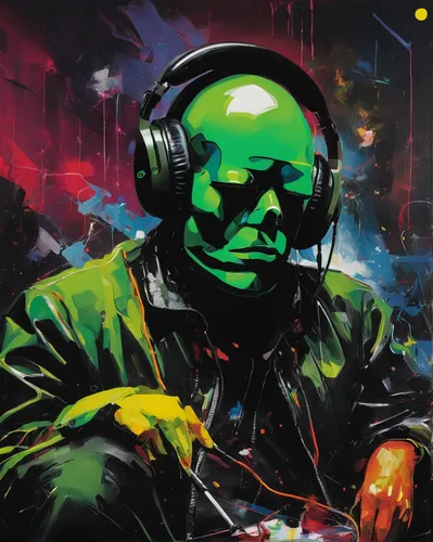 dj,disc jockey,electronic music,disk jockey,audiophile,hip hop music,doctor doom,spotify logo,electro,music background,music,old elektrolok,green goblin,modern pop art,spotify icon,graffiti art,red auerbach,radioactivity,high-wire artist,music player,Conceptual Art,Oil color,Oil Color 01