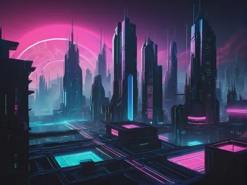 cybercity,futuristic landscape,cybertown,cyberworld,cyberia,cyberpunk,cityscape,synth,metropolis,cyberport,cyberscene,coruscant,mesosphere,scifi,extrasolar,neuromancer,fantasy city,futurist,futuristic,microdistrict,Illustration,Paper based,Paper Based 05