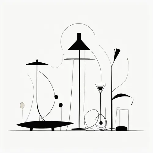 table lamps,wind chimes,street lamps,wind chime,orrery,stemware,lampshades,parasols,round metal shapes,gas lamp,pictograms,floor lamp,martini glass,lamplighter,ladles,light posts,weathervane design,candlesticks,lampions,table lamp,Illustration,Paper based,Paper Based 21