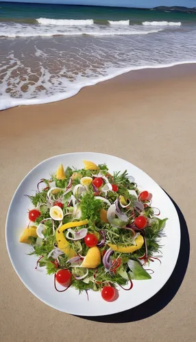 sea salad,salad plate,plate full of sand,carpaccio,mediterranean diet,salad platter,spinach salad,salad garnish,sea foods,saladitos,cut salad,insalata caprese,beach restaurant,sea food,thousand island dressing,vegetable prawn salad,culinary art,placemat,summer foods,vegetable salad,Photography,Fashion Photography,Fashion Photography 26