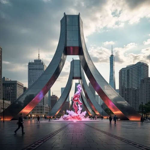 astana,azrieli,baku,futuristic architecture,tehran,kuwaiti,warszawa,azerbaijan,united arab emirates,uae,ultraman,futuristic art museum,esteqlal,bahrain,zamalek,cairo tower,guangzhou,difc,ekaterinburg,public art