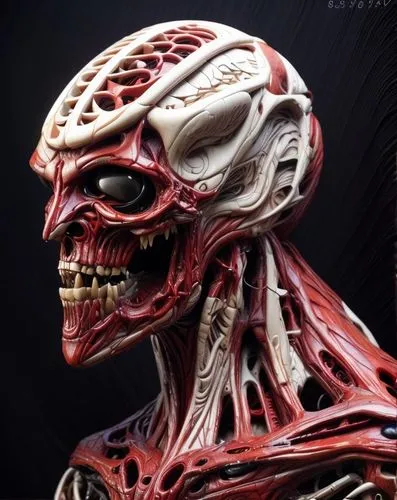 plastination,endoskeleton,ultron,edentulous,chestburster,plastinated,savini,scrap sculpture,zygomatic,xenomorph,sektor,zygon,avp,anatomical,yablon,yoshimitsu,toshimitsu,alien warrior,skriker,skull sculpture