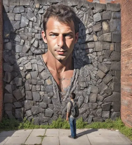 sagmeister,tarkan,stone sculpture,public art,sculptor ed elliott,stone man