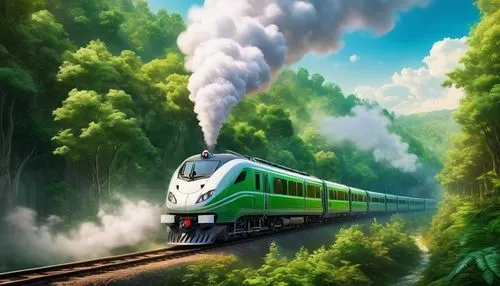 green train,steam train,electric locomotives,galaxy express,electric train,steam locomotives,queensland rail,international trains,high-speed train,wooden train,wooden railway,goods train,long-distance train,electric locomotive,high speed train,train,the train,freight locomotive,railway,trains,Illustration,Realistic Fantasy,Realistic Fantasy 01