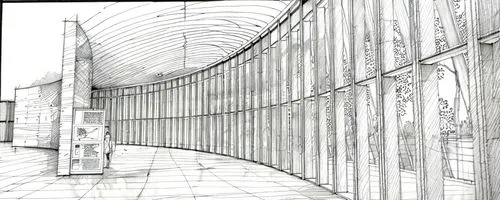 lineation,sketchup,vanishing point,mono-line line art,wireframe,wireframe graphics,passageways,porticoes,arcaded,colonnades,architettura,line drawing,buttresses,lignes,pencil lines,trellises,archways,columns,lineas,corridors,Design Sketch,Design Sketch,Hand-drawn Line Art