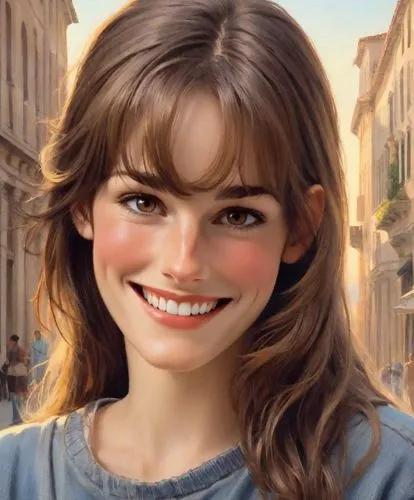 a girl's smile,jane austen,woman face,woman's face,girl portrait,natural cosmetic,audrey hepburn,a charming woman,kosmea,hollywood actress,portrait of a girl,the girl's face,realdoll,cgi,smiling,cinnamon girl,lori,agnes,portrait background,audrey,Digital Art,Classicism