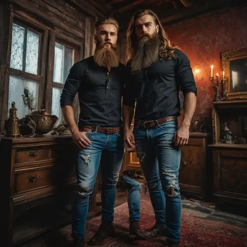 men's wear,carpenter jeans,men clothes,vikings,gothic portrait,icelanders,hym duo,portrait photographers,man's fashion,photo shoot for two,man portraits,models,pre-wedding photo shoot,equine half brothers,fashion models,dwarves,grooms,photo session in torn clothes,nordic christmas,fusion photography,Photography,General,Fantasy