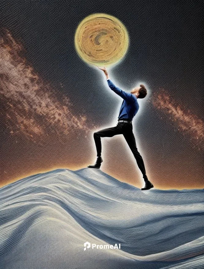 Businessman carrying a briefcase,baguazhang,qi gong,taijiquan,astral traveler,dance with canvases,man holding gun and light,self hypnosis,ascension,moon walk,flying disc,whirling,enlightenment,surreal