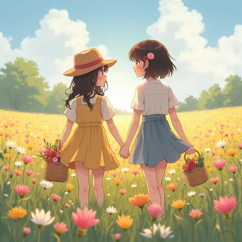 walking in a spring,field of flowers,flower field,blooming field,flower background,flowers field