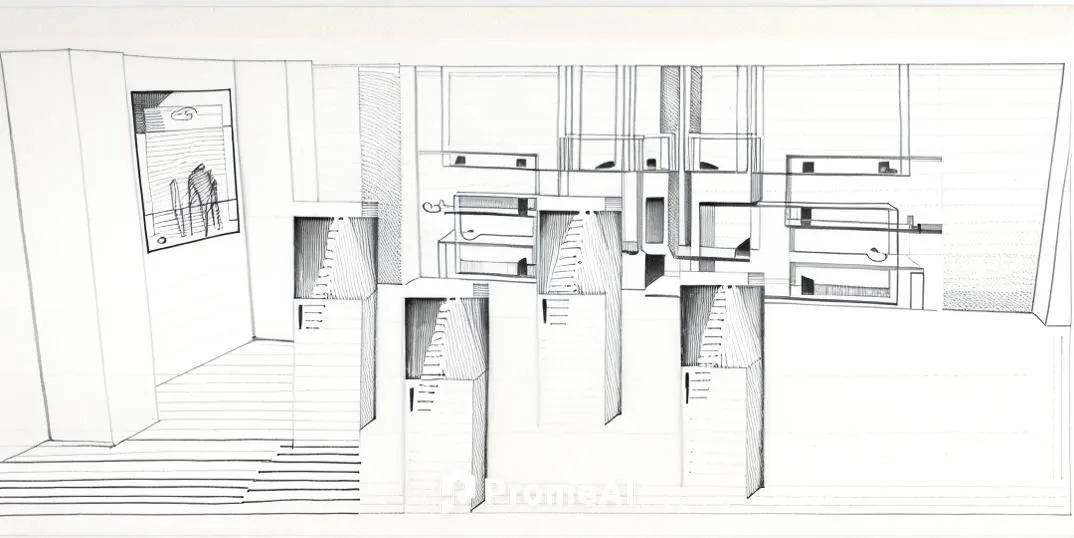 house drawing,frame drawing,architect plan,technical drawing,outside staircase,sheet drawing,cabinetry,an apartment,staircase,circular staircase,archidaily,kitchen design,model house,orthographic,stai