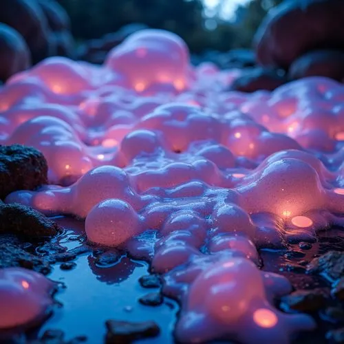 lava balls,bioluminescent,jellies,bubblicious,water pearls,jellyfish,spheres,wet water pearls,mushroom landscape,pink balloons,slimes,glass balls,megaplumes,bioluminescence,jellyvision,rainbeads,luminous,jellyfishes,orb,spermatophores