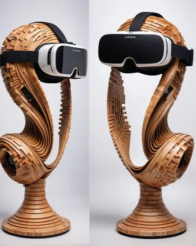 wood carven fibonaci spiral, pixelated image,  Transform pixelated videos into high-definition footage.
,virtual reality headset,vr headset,virtual reality,opera glasses,horn loudspeaker,diving mask,b