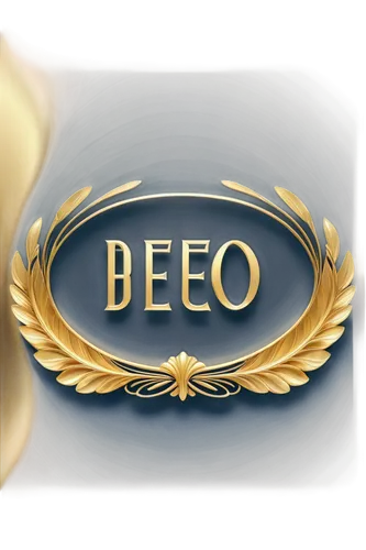 Art Deco style, luxurious gold font, elegant curves, ornate details, 3D metallic effect, shining surface, golden glow, subtle gradient, centered composition, symmetrical design, minimalist background,