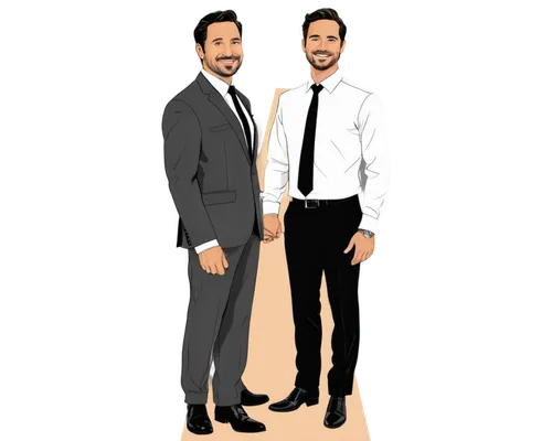 markler,fashion vector,vector people,vector illustration,business icons,businessmen,vector image,business people,cartoon people,vector graphic,custom portrait,partnerlook,vector art,business men,background vector,two people,wedding couple,on a white background,suits,vector graphics,Illustration,Black and White,Black and White 05