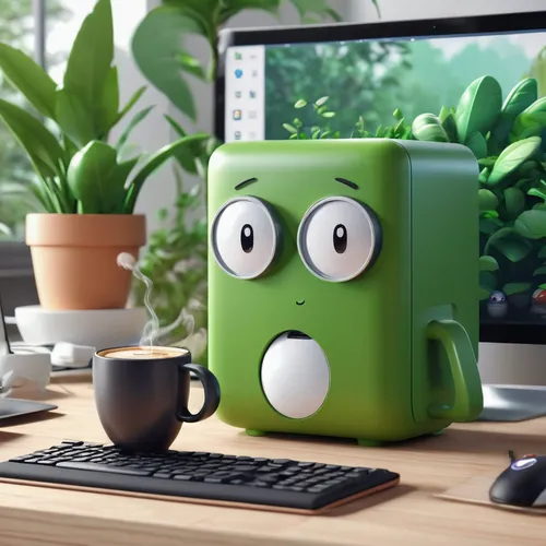 fidget cube,desktop computer,electric kettle,3d model,desk accessories,greenbox,cinema 4d,3d modeling,3d render,cube surface,office icons,blur office background,computer case,personal computer,teapot,3d rendered,plug-in figures,coffee mug,coffee pot,vacuum coffee maker,Unique,3D,3D Character