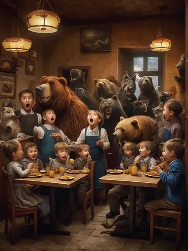 the bears,brown bears,bears,grizzlies,bear market,kids illustration,beavers,anthropomorphized animals,children's background,bear kamchatka,great bear,woodland animals,children's interior,children's room,bear cubs,whimsical animals,black bears,brown bear,animal world,bear,Photography,Documentary Photography,Documentary Photography 22