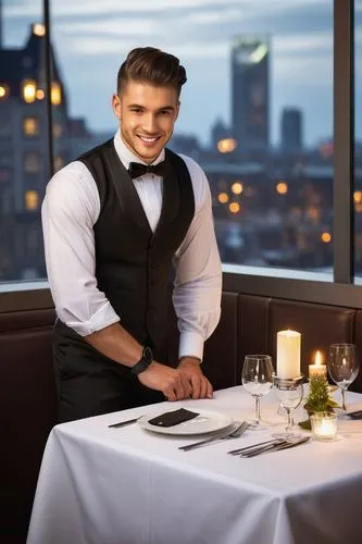 waiter,fine dining restaurant,restaurants online,new york restaurant,black businessman,men chef,waiting staff,chef's uniform,romantic dinner,hospitality,a restaurant,restaurants,concierge,fine dining,businessman,table setting,caterer,exclusive banquet,dinner tips,table arrangement,Art,Classical Oil Painting,Classical Oil Painting 06