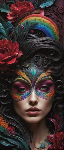 masquerade,krita,ayahuasca,bodypainting,world digital painting,fantasy portrait,digital art,the festival of colors,dmt,digital artwork,bruja,pachamama,ipad wallpaper,viveros,fantasy art,body painting,multicolor faces,varekai,fairy peacock,psychedelic,Conceptual Art,Fantasy,Fantasy 04