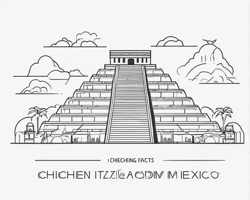 chichen-itza,chichen itza,aztec,tacamahac,aztecs,yucatan,mexico city,mexico,mexican foods,hacienda,mexican,make chicken,mexican calendar,aztec gull,tacos,mexican food,mexican mix,tex-mex food,restaurants,mexcan,Illustration,Black and White,Black and White 04