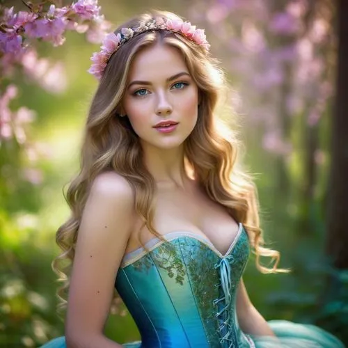 celtic woman,beautiful girl with flowers,margairaz,dirndl,fairy queen,enchanting,fairy tale character,faery,faerie,elizaveta,yelizaveta,vasilisa,margaery,belle,beautiful young woman,cinderella,romantic portrait,fairy tale,ellinor,liliya,Conceptual Art,Daily,Daily 32