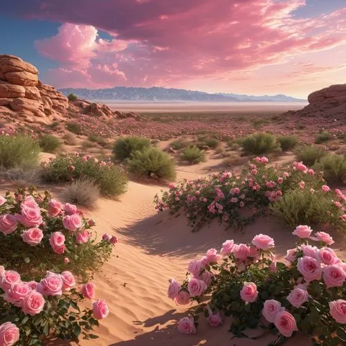 flowerful desert,desert landscape,desert desert landscape,desert flower,desert rose,pink sand dunes,coral pink sand dunes,landscape rose,arid landscape,capture desert,dune landscape,the desert,splendor of flowers,desert background,beautiful landscape,full hd wallpaper,deserto,nature wallpaper,desertlike,sand rose,Photography,General,Realistic