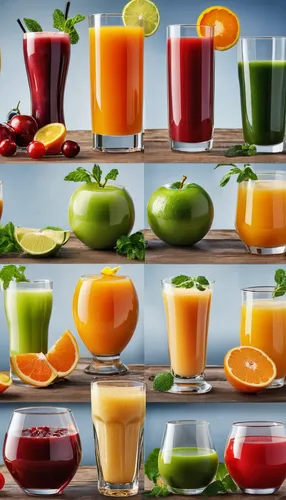 fruit and vegetable juice,vegetable juices,juices,colorful drinks,vegetable juice,fruit juice,juice glass,juicing,smoothies,fruit cocktails,aguas frescas,fresh orange juice,fruit cups,antioxidant,colorful glass,tomato juice,papaya juice,juicer,juice,fruits and vegetables,Photography,General,Realistic