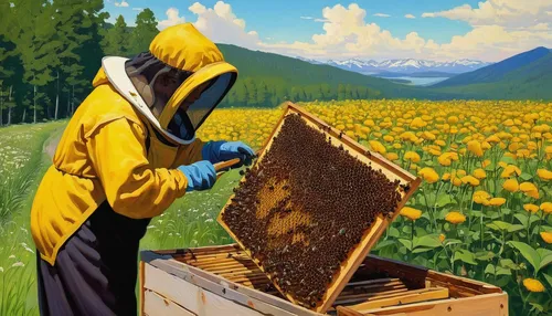 beekeeping,beekeeper,beekeepers,bee keeping,apiary,bee-keeping,beekeeper's smoker,bee colonies,beekeeping smoker,beekeeper plant,bee farm,beeswax,bee colony,beehives,swarm of bees,bee hive,honeybees,pollen warehousing,bee pollen,bees,Art,Classical Oil Painting,Classical Oil Painting 14