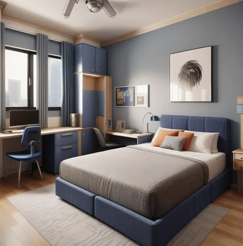 hoboken condos for sale,modern room,homes for sale in hoboken nj,homes for sale hoboken nj,modern decor,bedroom,3d rendering,guest room,contemporary decor,blue room,search interior solutions,guestroom