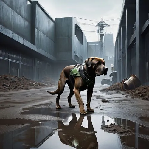 rhodesian ridgeback,dogmeat,street dog,boerboel,dogville,abandoned dog,Conceptual Art,Sci-Fi,Sci-Fi 25