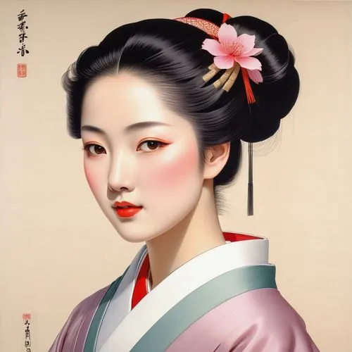 geiko,geisha girl,maiko,geisha,uemura,japanese woman,Illustration,Japanese style,Japanese Style 21