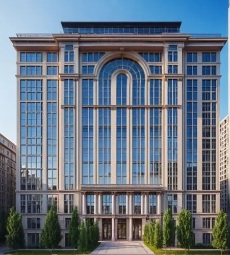 add glazed arch,a large building has three stories, with windows and a decorative door,benaroya,alliancebernstein,nbbj,bkc,mfa,hoboken condos for sale,proskauer,mgimo,kimmelman,genentech,rotana,tianji