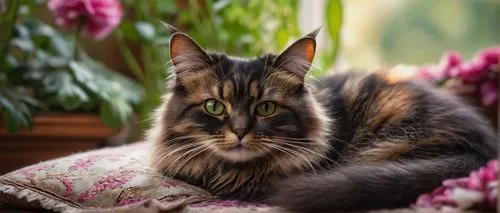 norwegian forest cat,maincoon,american bobtail,domestic long-haired cat,siberian cat,british longhair cat,kurilian bobtail,domestic short-haired cat,brindle cat,european shorthair,flower cat,chinese pastoral cat,arabian mau,domestic cat,british semi-longhair,cat resting,british longhair,tabby cat,toyger,cat european,Illustration,Paper based,Paper Based 29