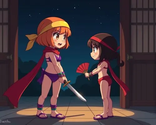 wayforward,kunoichi,ajna,disgaea,swordfight,damanaki