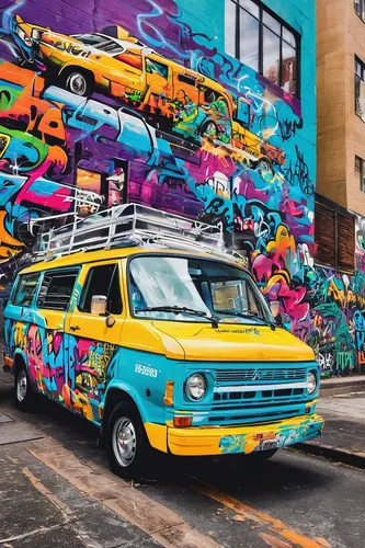 The evolution of transportation throughout history.,vw van,vwbus,vw bus,volkswagenbus,vanagon,travel van,vw camper,van,camper van,campervan,vanlife,chevrolet astro,colorful city,the old van,san franci