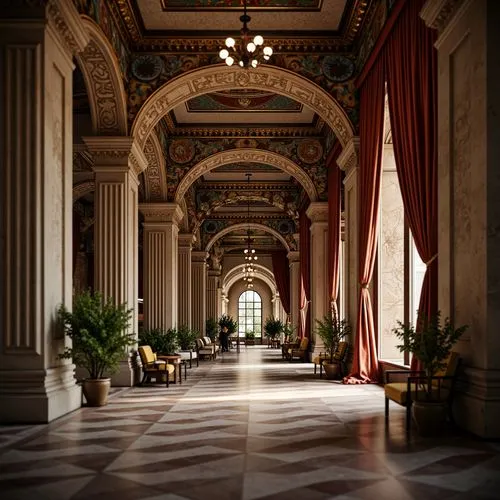 corridor,hallway,hall of nations,archly,cochere,hermitage,corridors,colonnades,neoclassical,foyer,colonnade,entrance hall,saint george's hall,enfilade,marble palace,lobby,capitols,royal interior,salone,columns