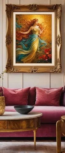 interior decor,boho art,sitting room,art nouveau frame,interior decoration,decorative art,modern decor,art nouveau frames,contemporary decor,paintings,art painting,chaise lounge,living room,chaise longue,livingroom,wall decor,wall decoration,apartment lounge,aquarium decor,gold stucco frame,Art,Classical Oil Painting,Classical Oil Painting 43