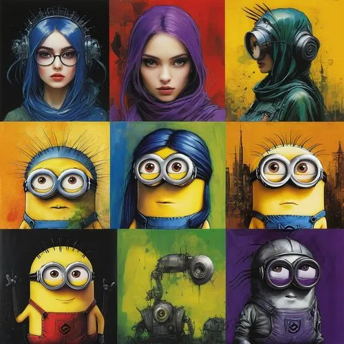 minions,minion,killjoys,despicable me,osbournes,epinions,Illustration,Paper based,Paper Based 05